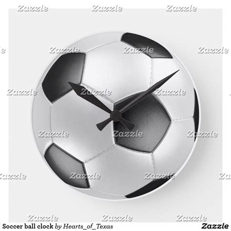 tim round soccer metal box deco|Amazon.com: Soccer Wall Clock.